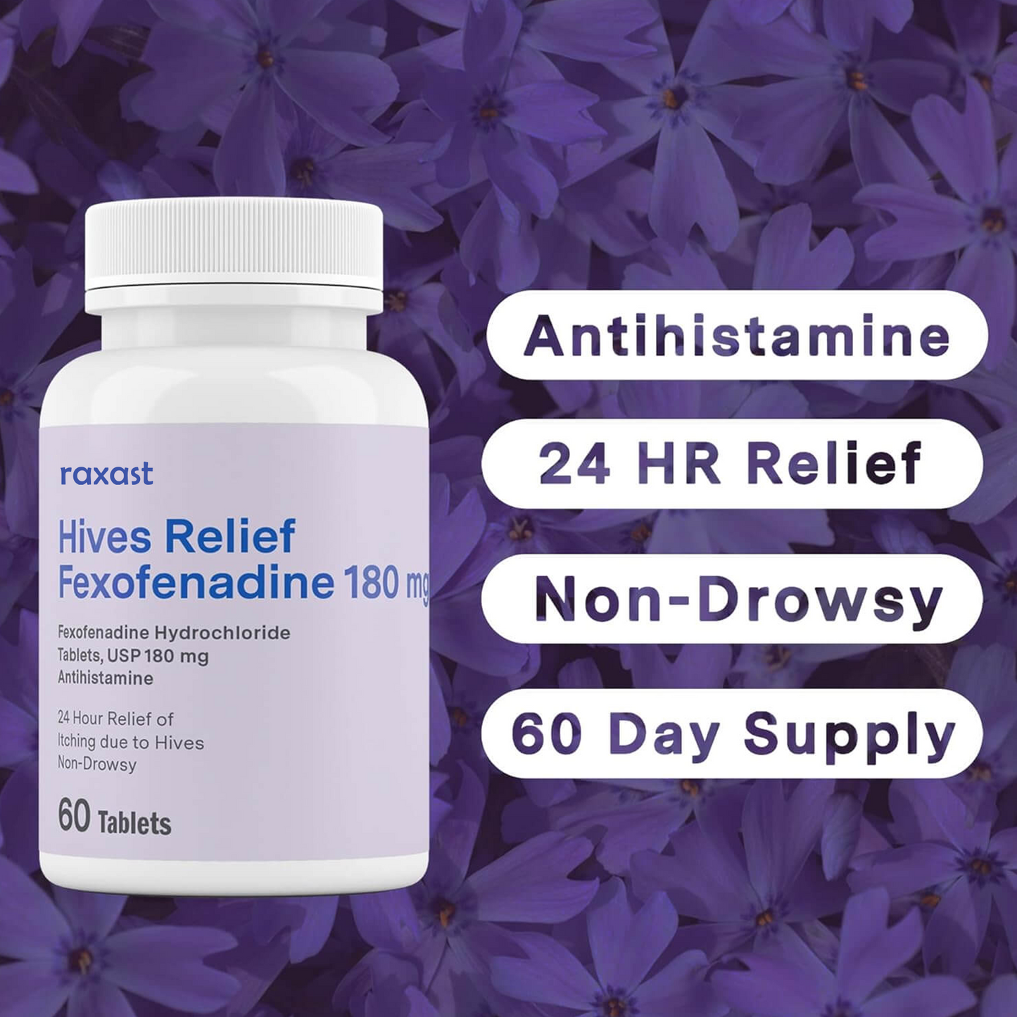 Hives Relief (fexofenadine 180 mg), 60 ct