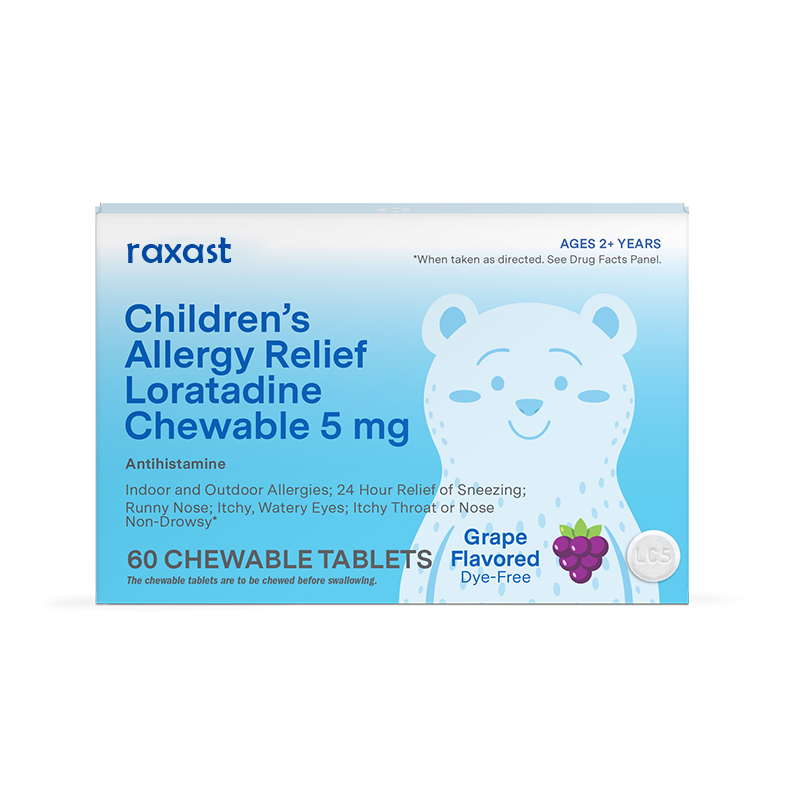RAXAST Children’s Allergy Raxast (loratadine 5 mg), 60 ct