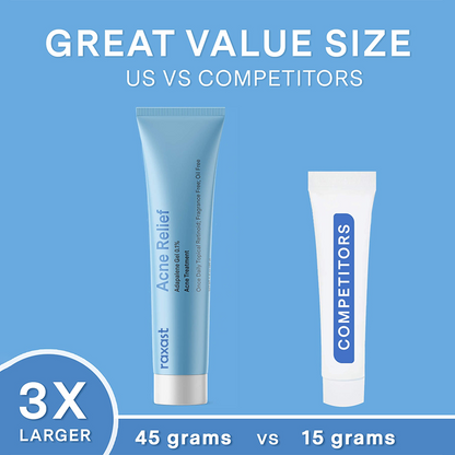 Acne Raxast Adapalene Gel 0.1%, 1.6 oz (45 g)