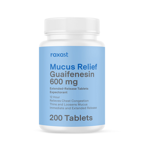 Mucus Relief (guaifenesin 600 mg), 200 ct