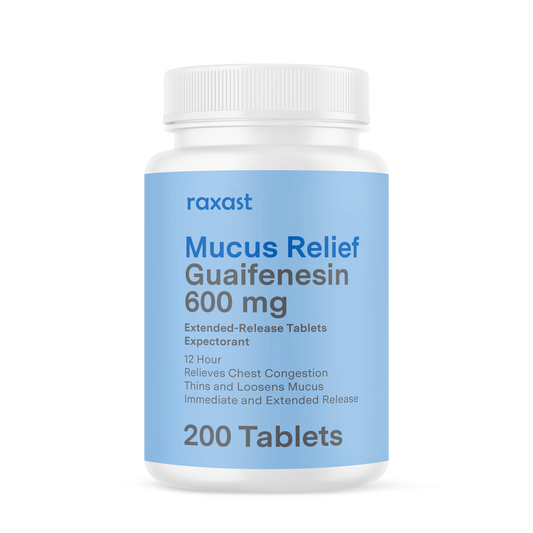 Mucus Relief (guaifenesin 600 mg), 200 ct